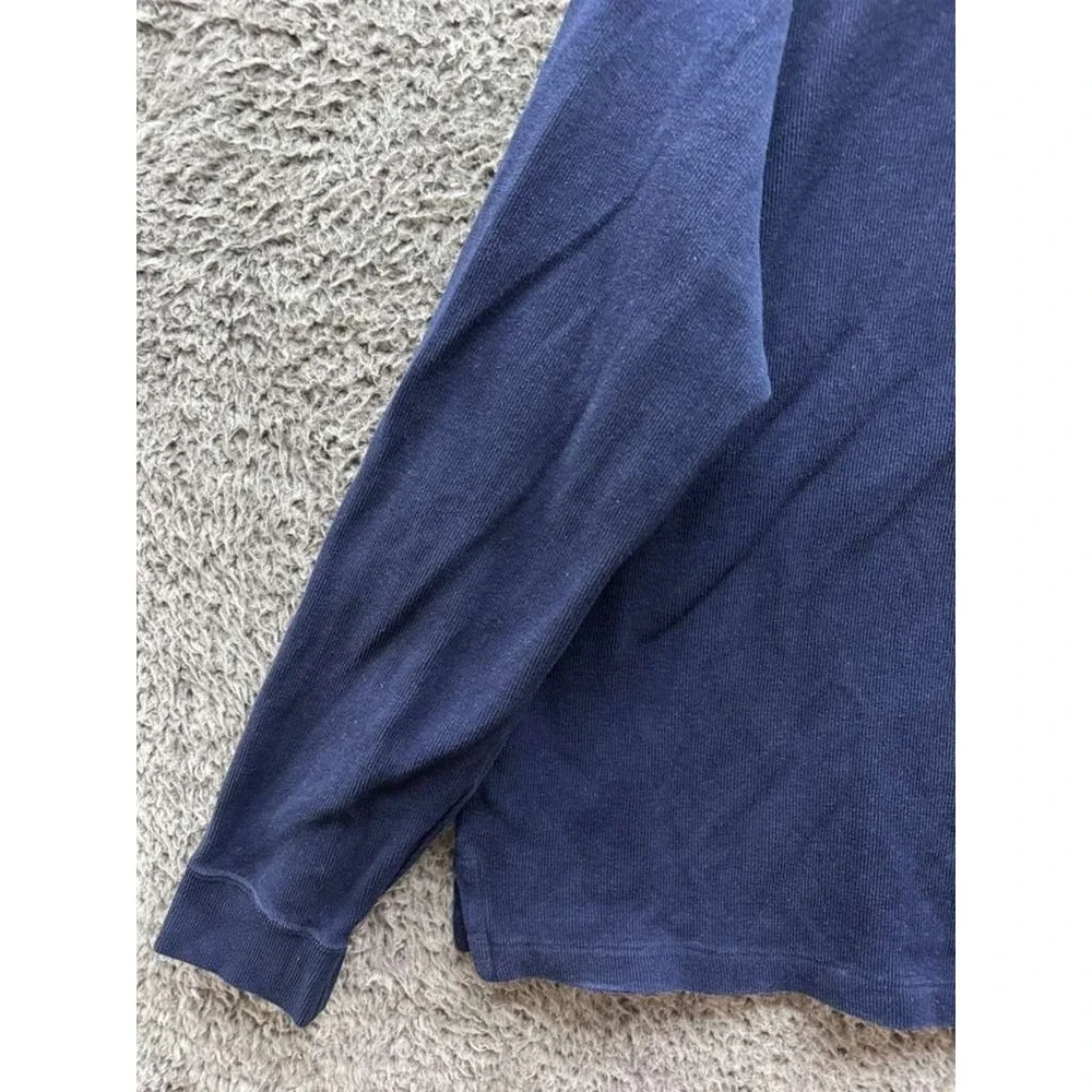 Polo Ralph Lauren Estate-Rib Quarter Zip Pullover Sweater Navy Blue Mens Size XL
